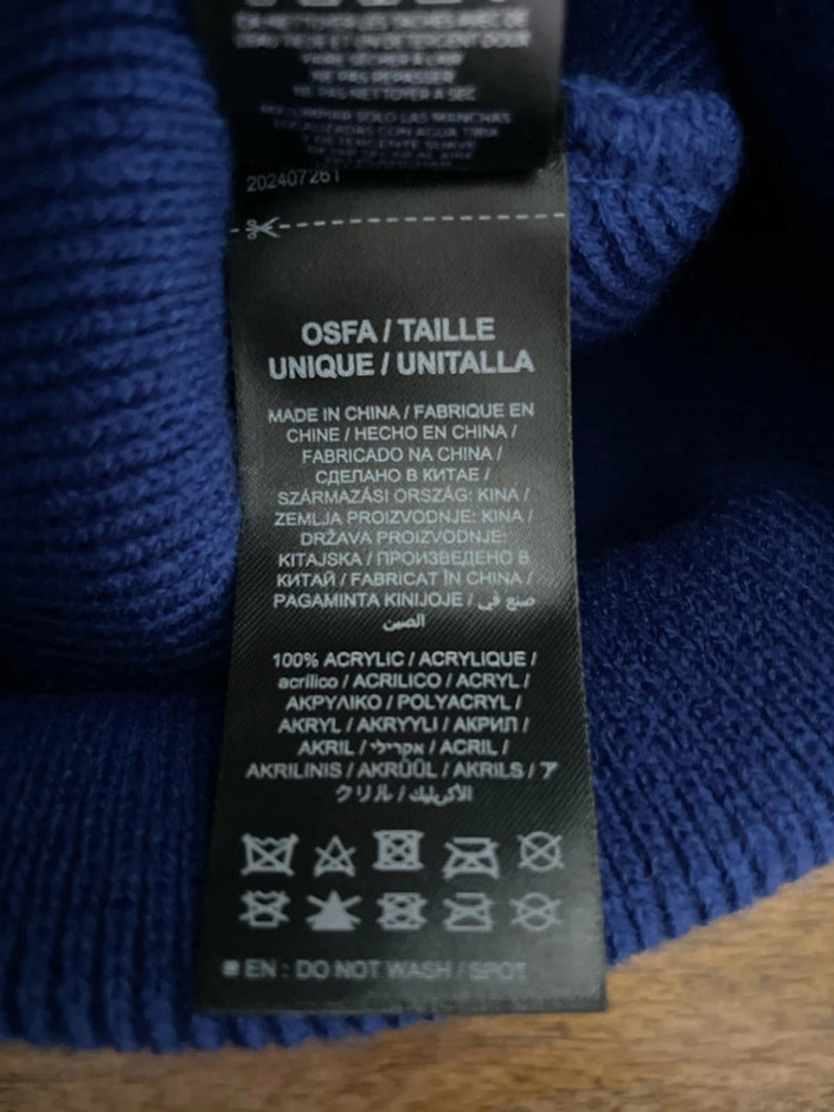 Unisex 47 Brand LA Dodgers Script Knitted Beanie In Navy - 2438