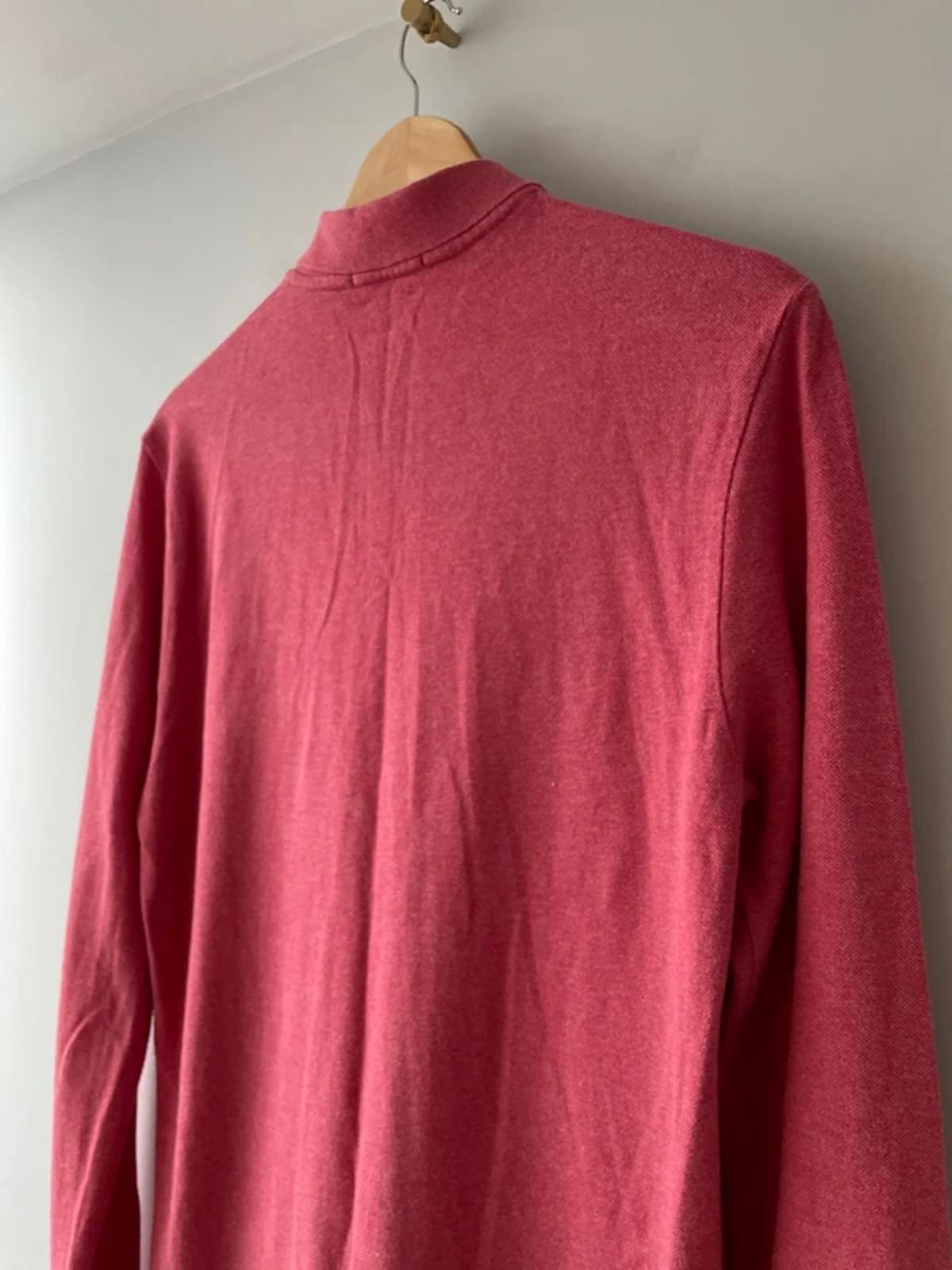 Men’s Ralph Lauren Custom Slim Fit Long Sleeve Polo In Pink - Medium -2883