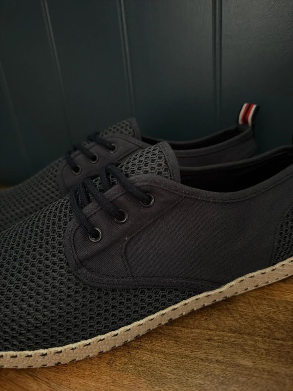 Men’s Dune Espadrille Lace-up Shoes In Navy - Uk11 - 3280