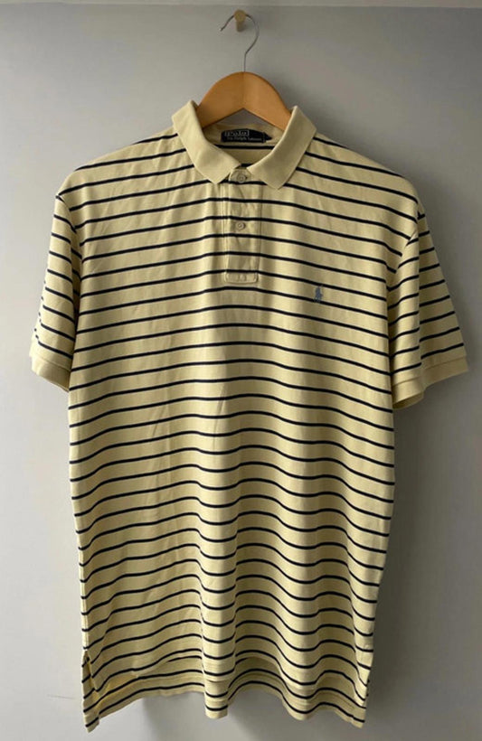 Men’s Ralph Lauren Stripped Polo Top - Medium