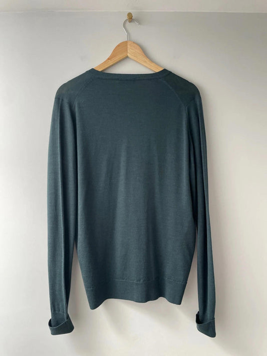 Men’s John Smedley Premium Merino Wool Long Sleeve Cardigan - Medium - 1936
