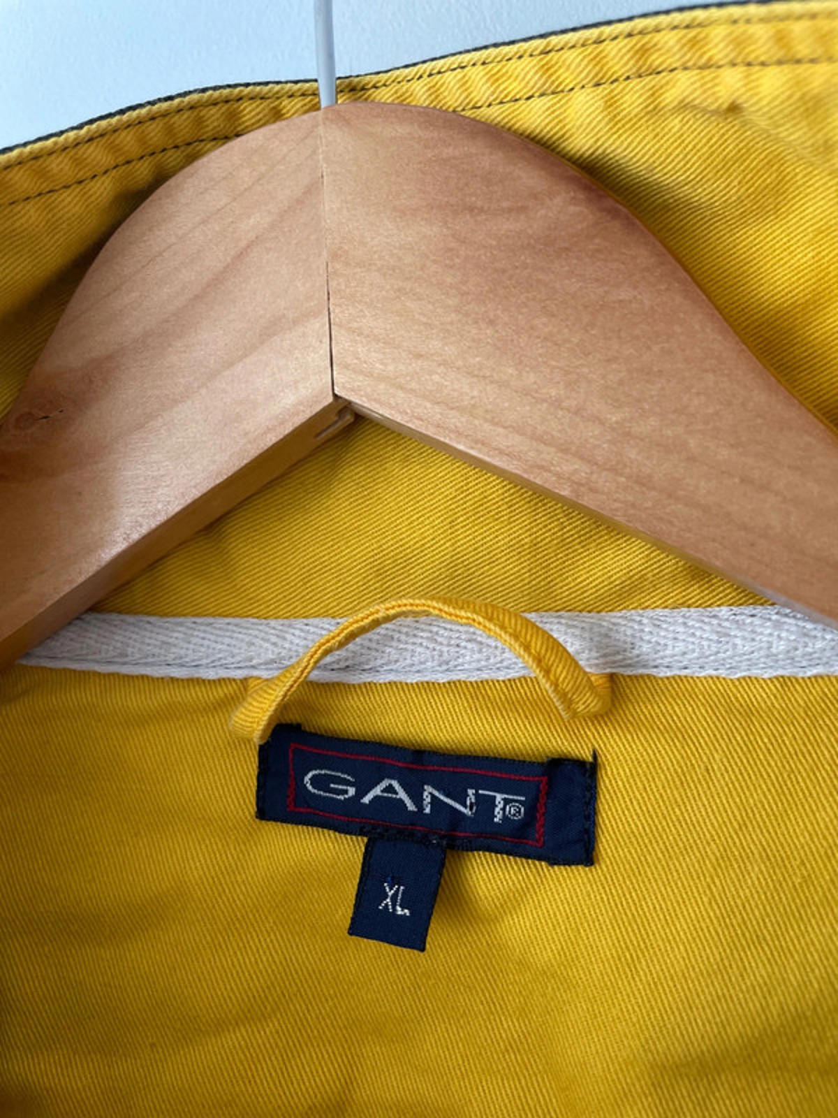 Men’s Gant Oversized Pullover 1/4 Zip Stripped Jacket In Navy/Blue - XLarge - 2214