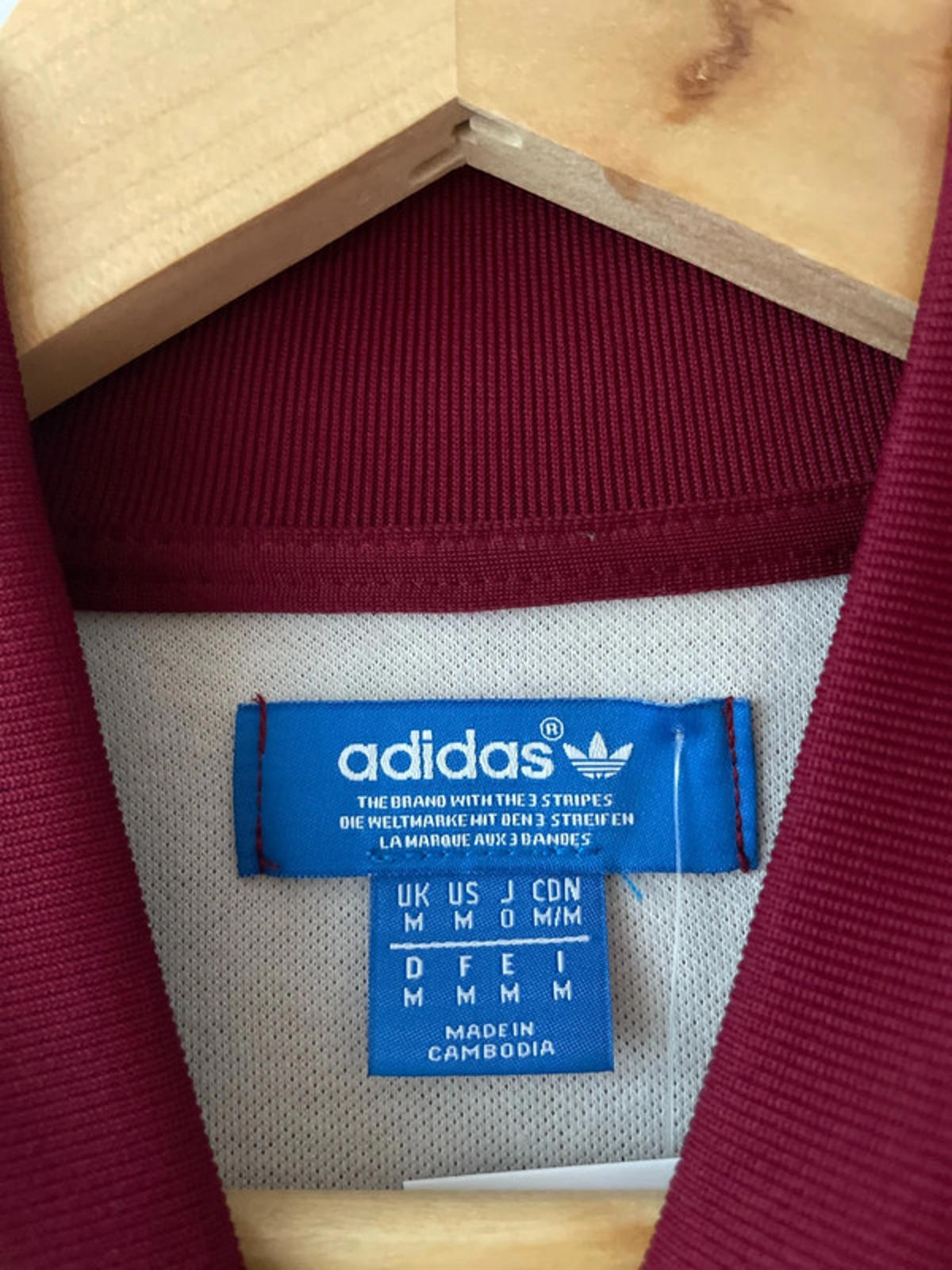 Men’s Adidas Firebird Limited Edition Track Jacket In Burgundy - Medium - 2497