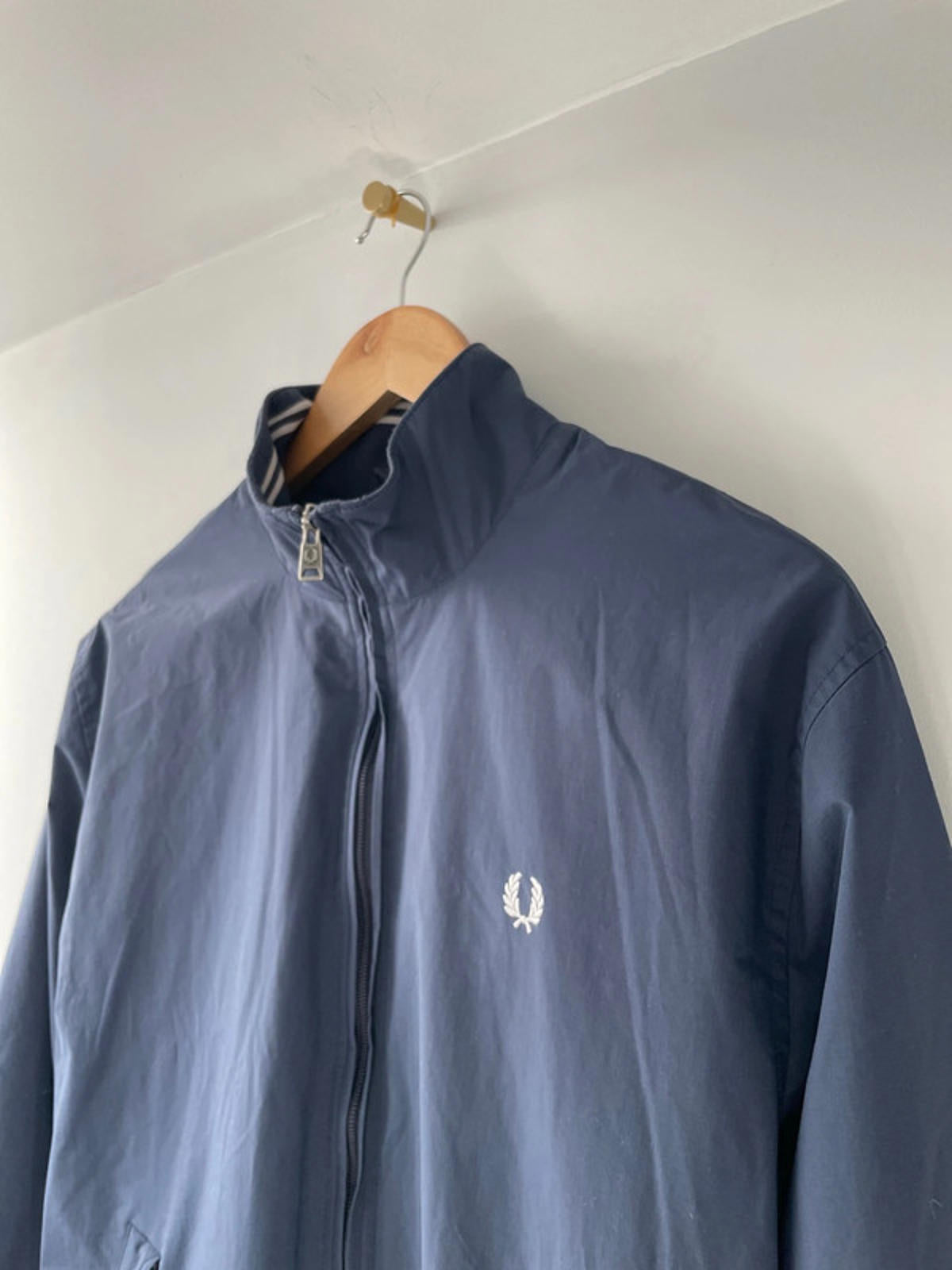 Men’s Fred Perry Harrington Jacket Coat In Navy - Medium - 2072