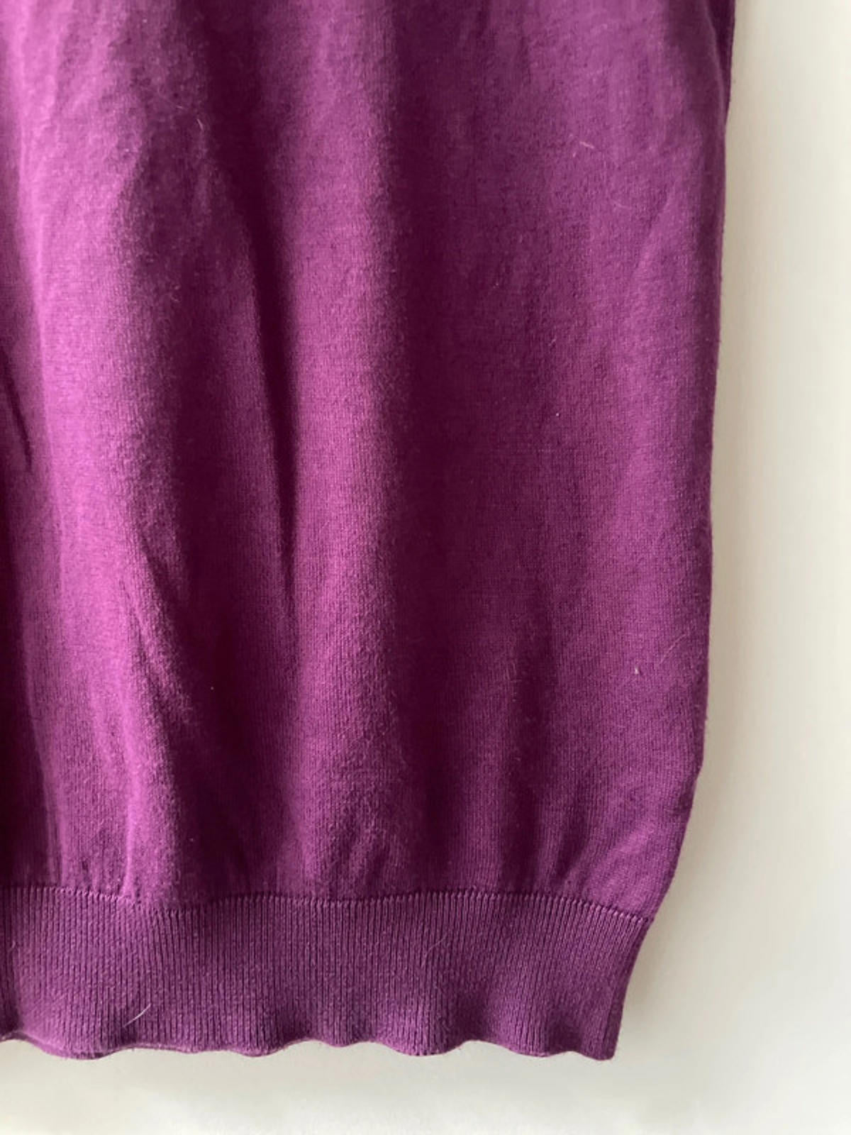 Men’s John Smedley Premium Knitted Polo Shirt Top In Purple - XSmall - 2879