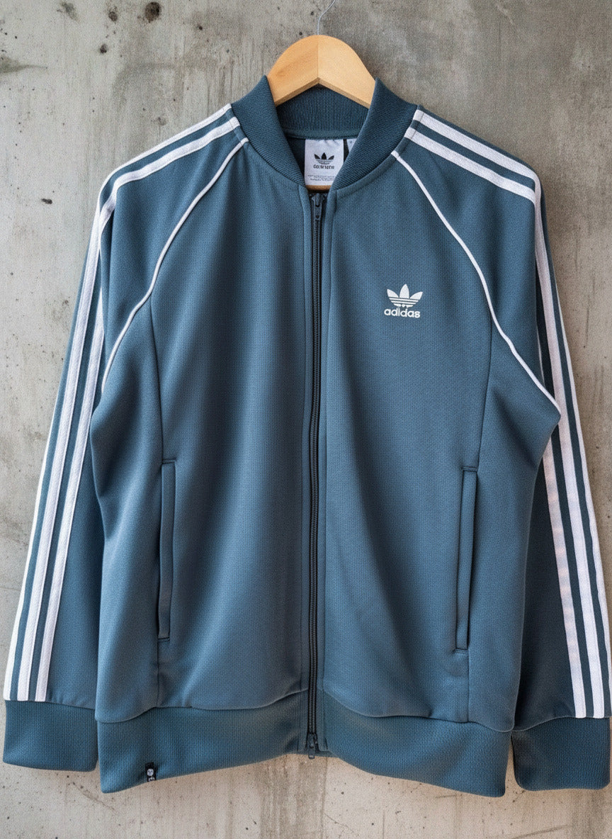 Men's Adidas Originals Track Jacket In Grey - Medium - 3591