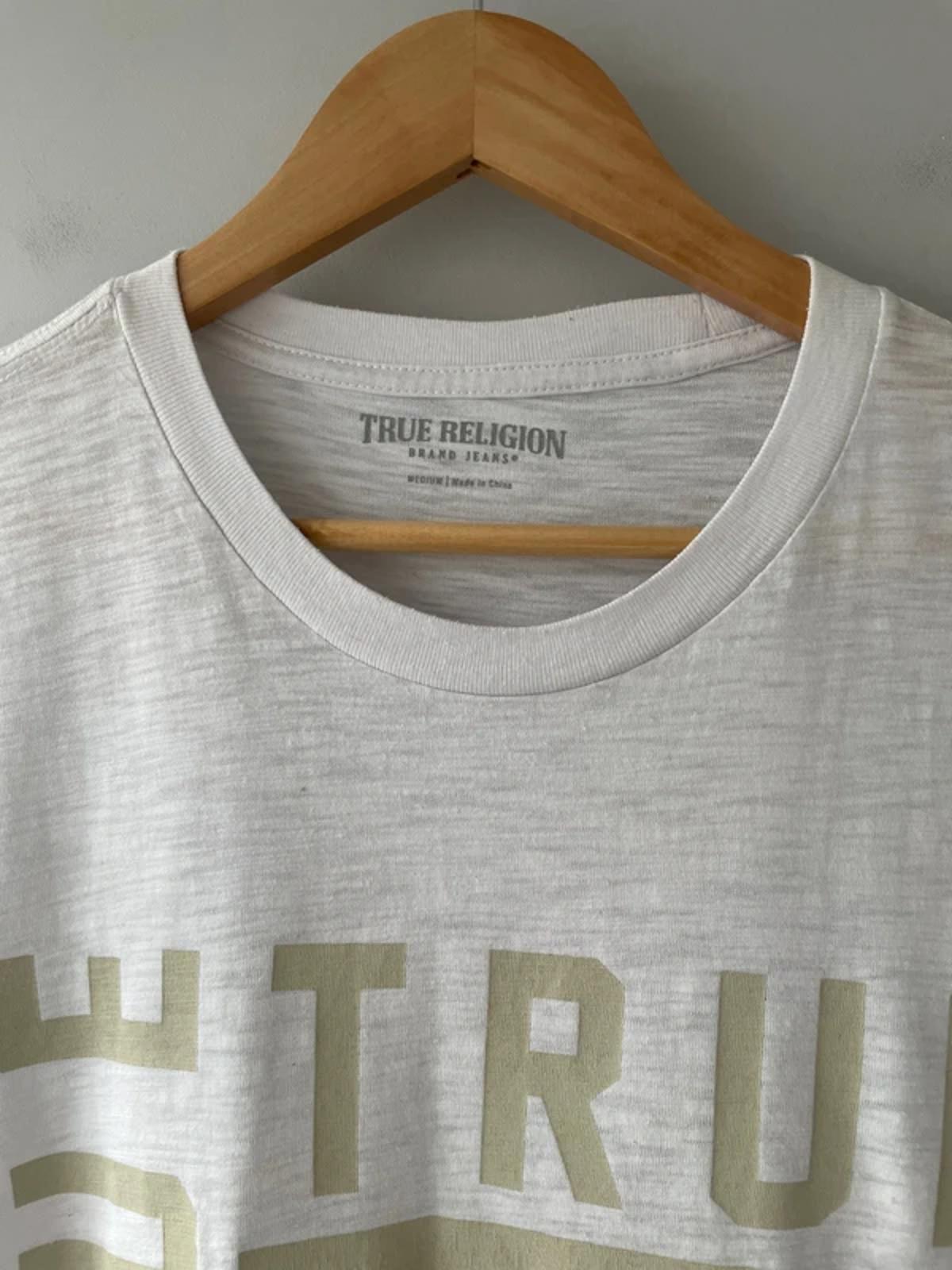Men’s True Religion Crew Neck Printed T-shirt In White - Medium - 0472