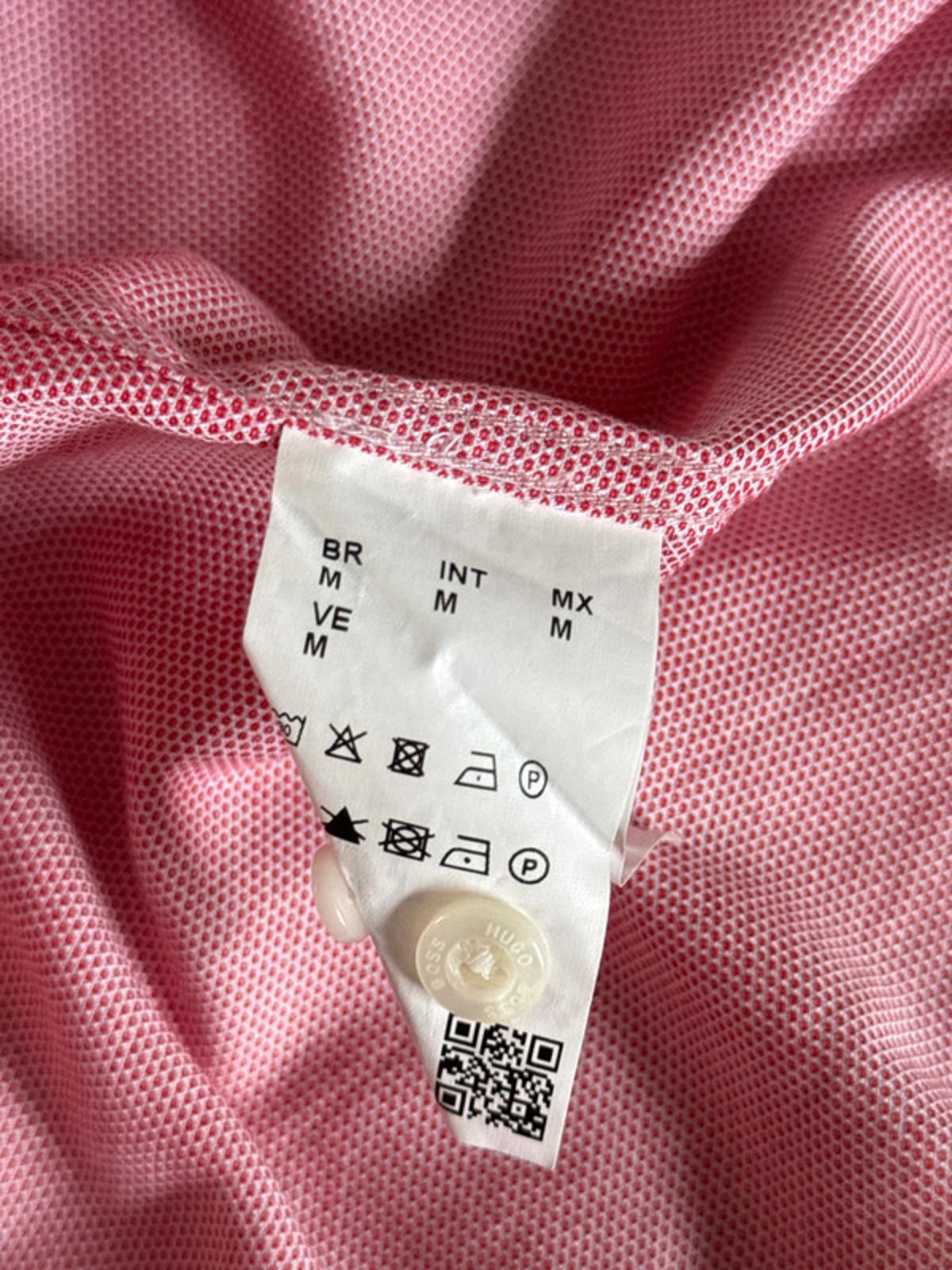 Men’s Hugo Boss Modern Fit Chambray Shirt In Pink - Medium - 0253