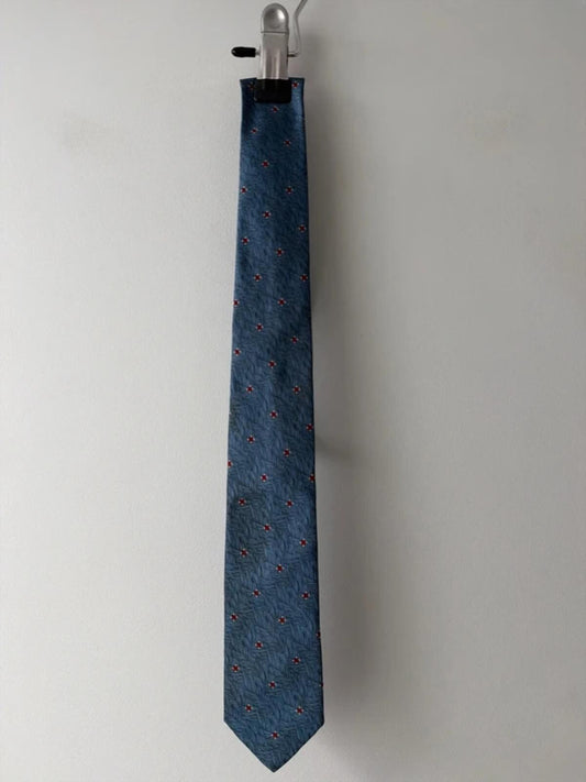 Lochan Skinny Tie Made In Scotland In Blue - 3332