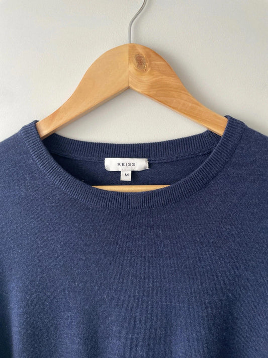 Men’s Reiss 100% Wool Crew Neck Long Sleeve Jumper - Medium - 1900