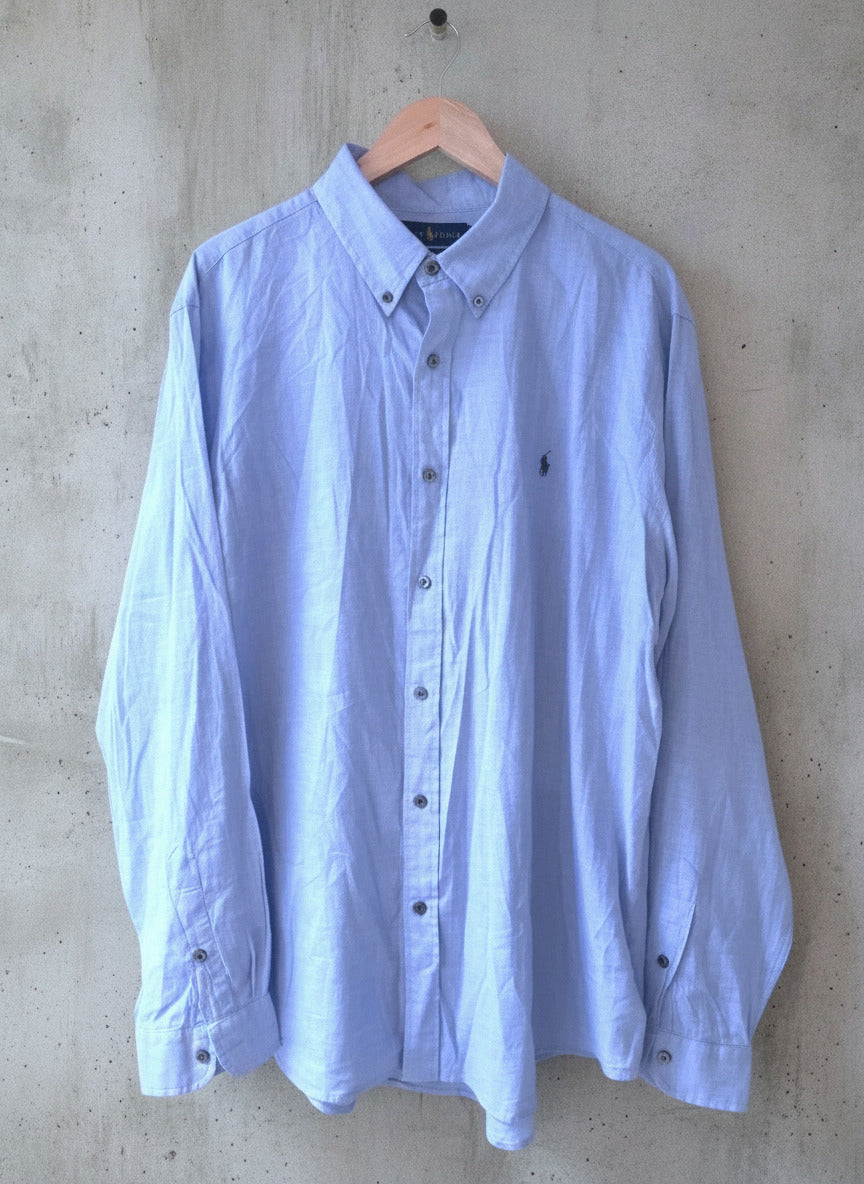 Men’s Ralph Lauren Custom Fit Oxford Shirt in Blue - XXLarge - 2932