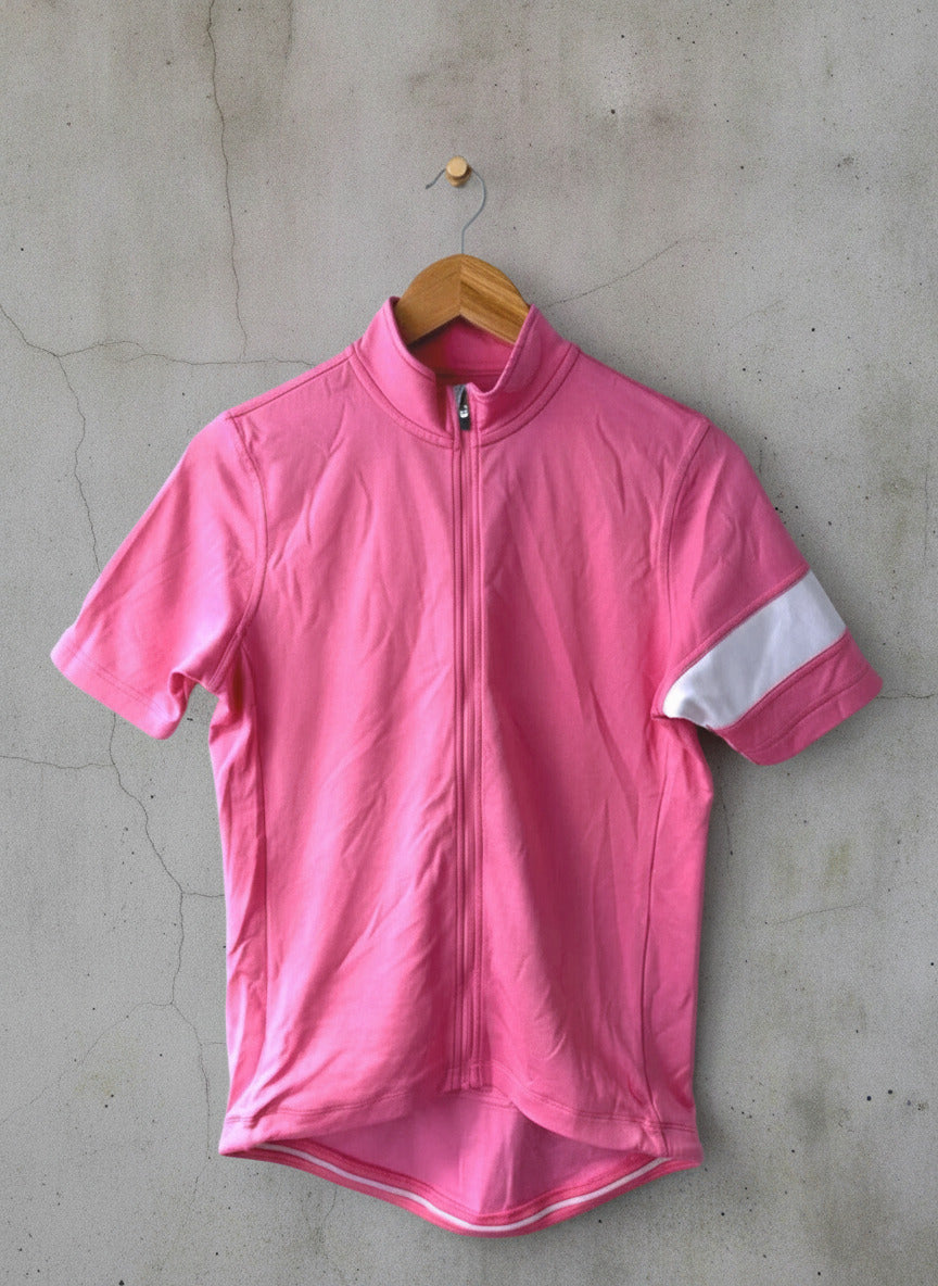 Men’s Rapha Premium Merino Wool Blend Cycling Jersey Top In Pink  - Medium - 3420
