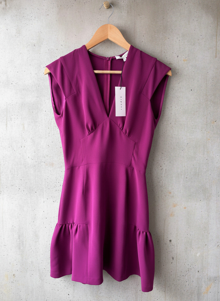 Women's Sandro Sleeveless Maxi Dress In Purple - Uk8 -3530