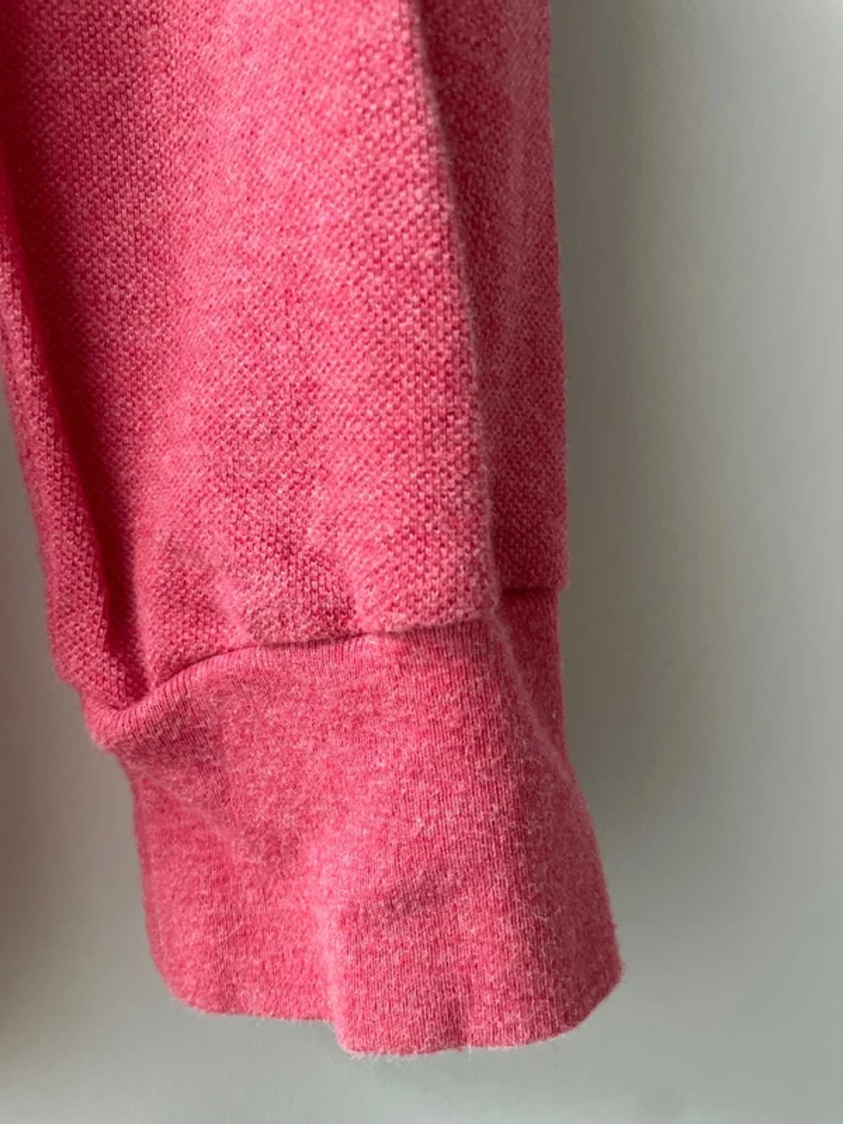Men’s Ralph Lauren Custom Slim Fit Long Sleeve Polo In Pink - Medium -2883