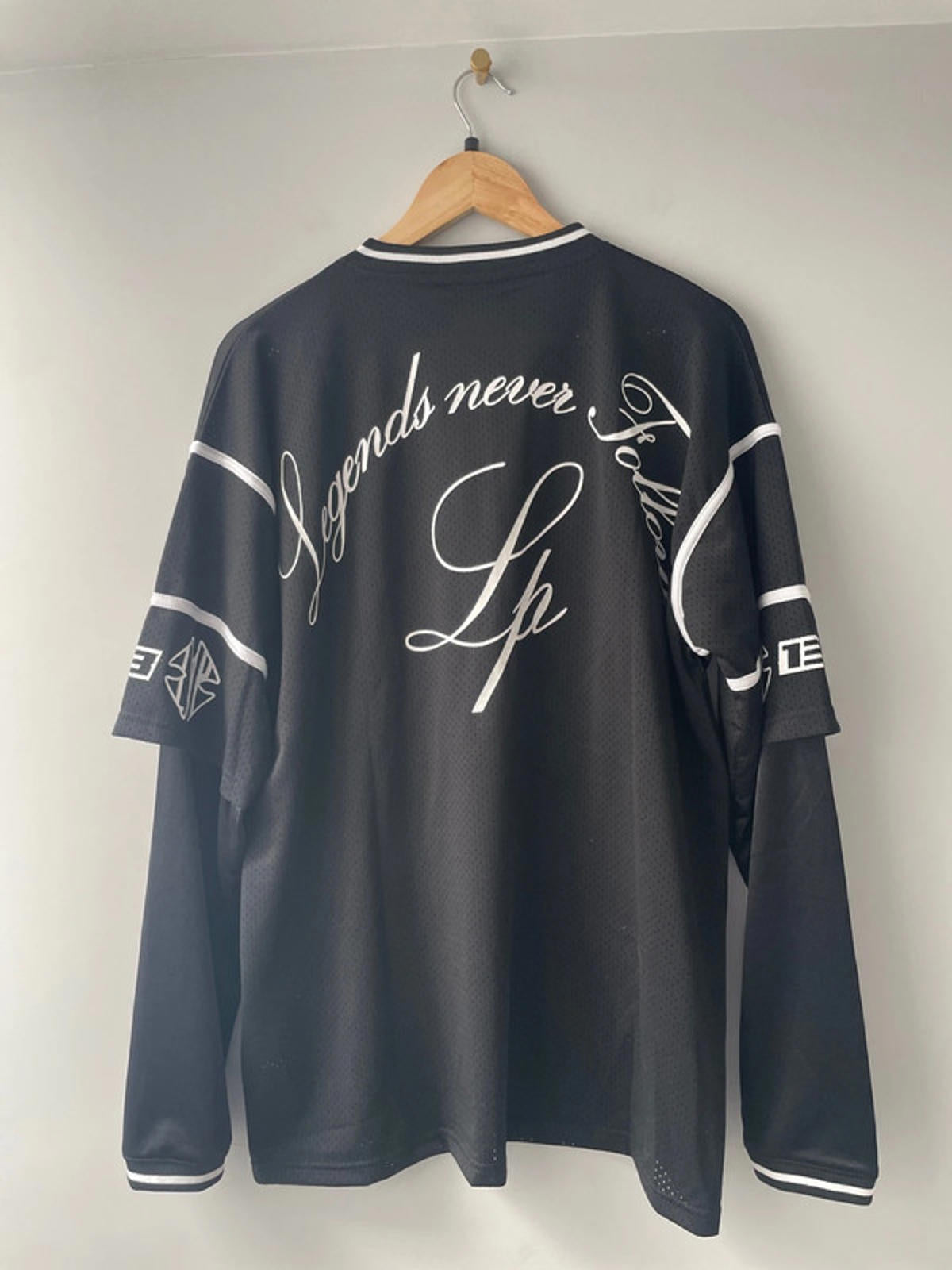 Men’s Liquor N Poker Long Sleeve Varsity Top - Medium - 1868