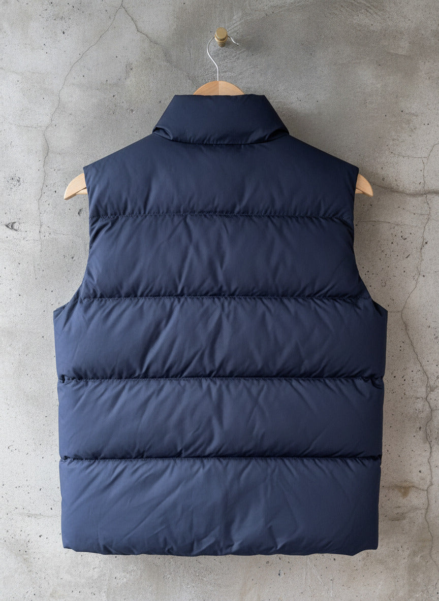 Women's Ralph Lauren Puffer Gilet Vest In Navy with Pink Logo - Small - 3636