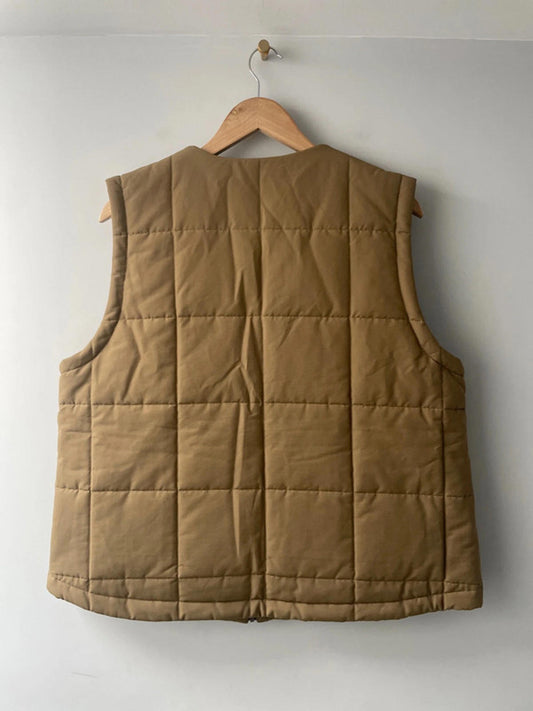 Women’s Jordan Jumpman Quilted Utility Vest Gilet In Brown - Medium - 2207