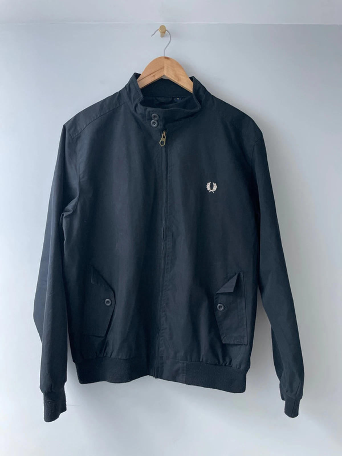 Men’s Fred Perry Premium Jacket in Black - Medium- 2113