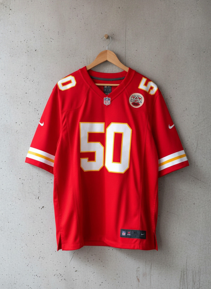 Men’s NFL Kansas City Chiefs Justin Houston American Football Shirt -XLarge-3457