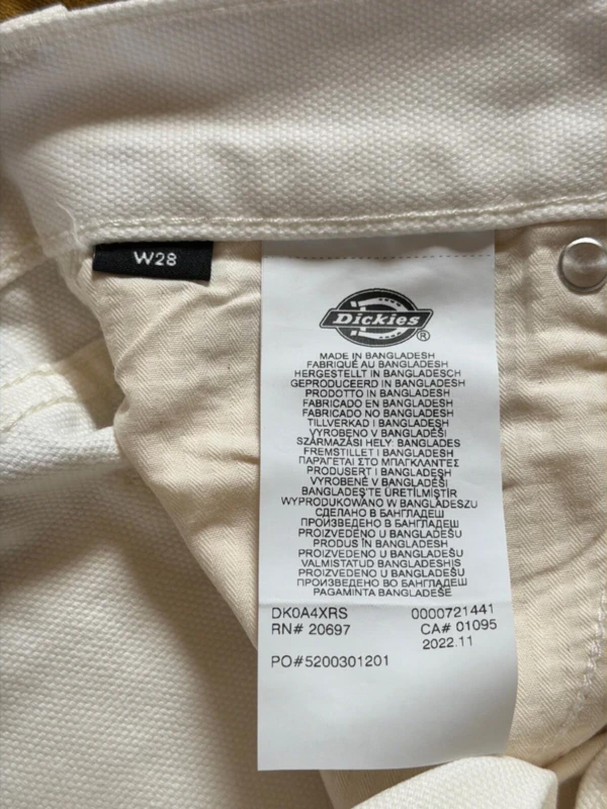 Women’s Dickies Duck Baggy Fit Cargo Shorts In Beige - W28 - 3373