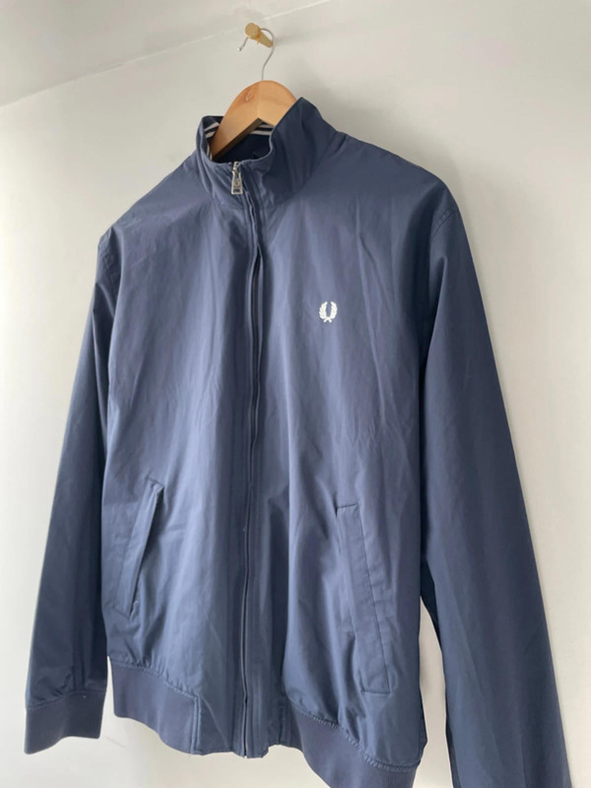Men’s Fred Perry Harrington Jacket Coat In Navy - Medium - 2072