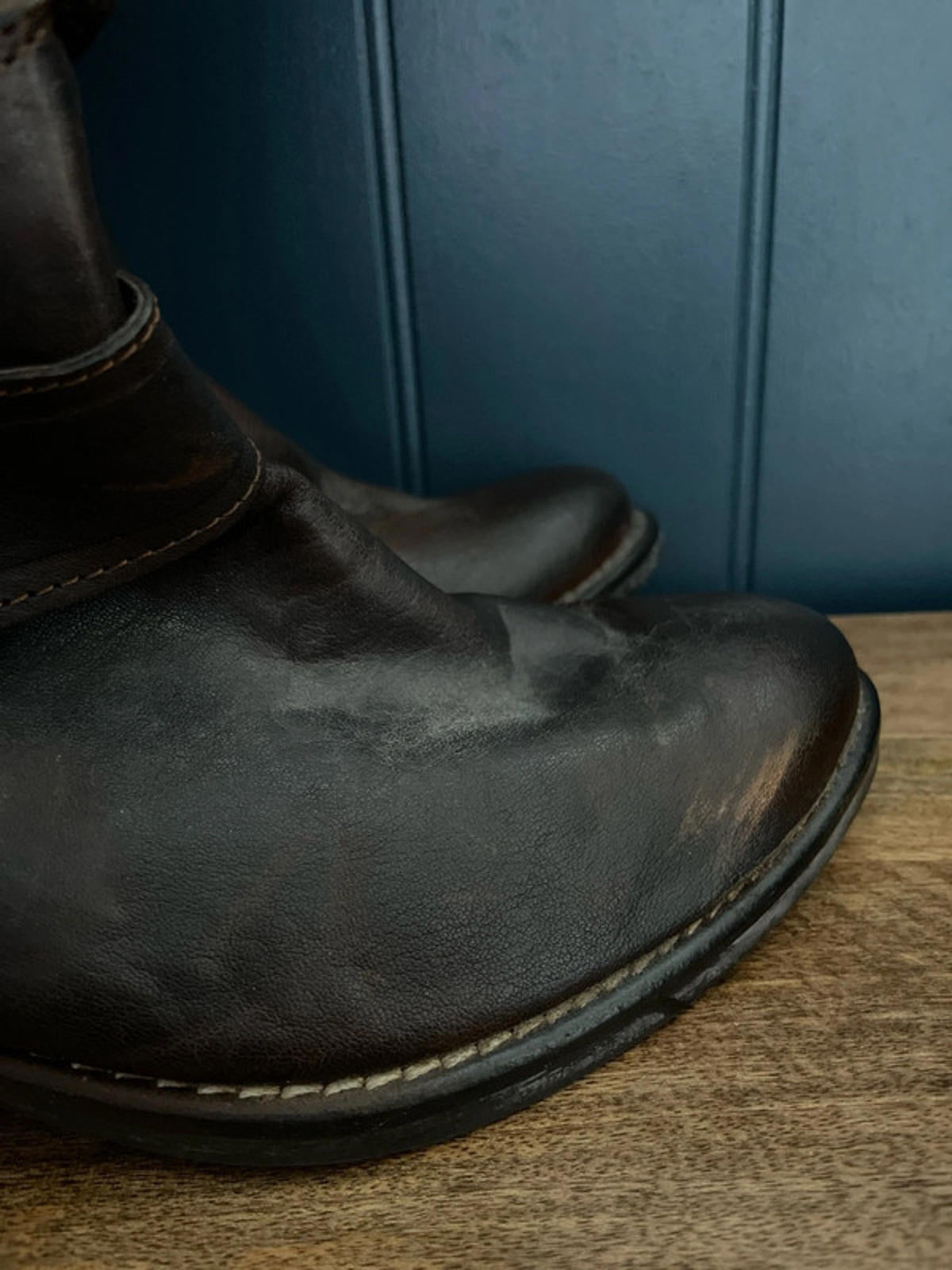 Women’s Manas Designer Leather Knee length Boots Made In Italy In Tan - UK 7 - 2569