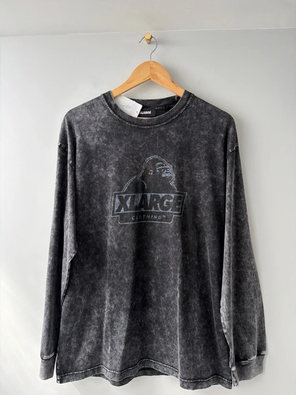 Men’s XLarge Oversized Fit Acid Wash T-shirt In Black - Mediim - 3202