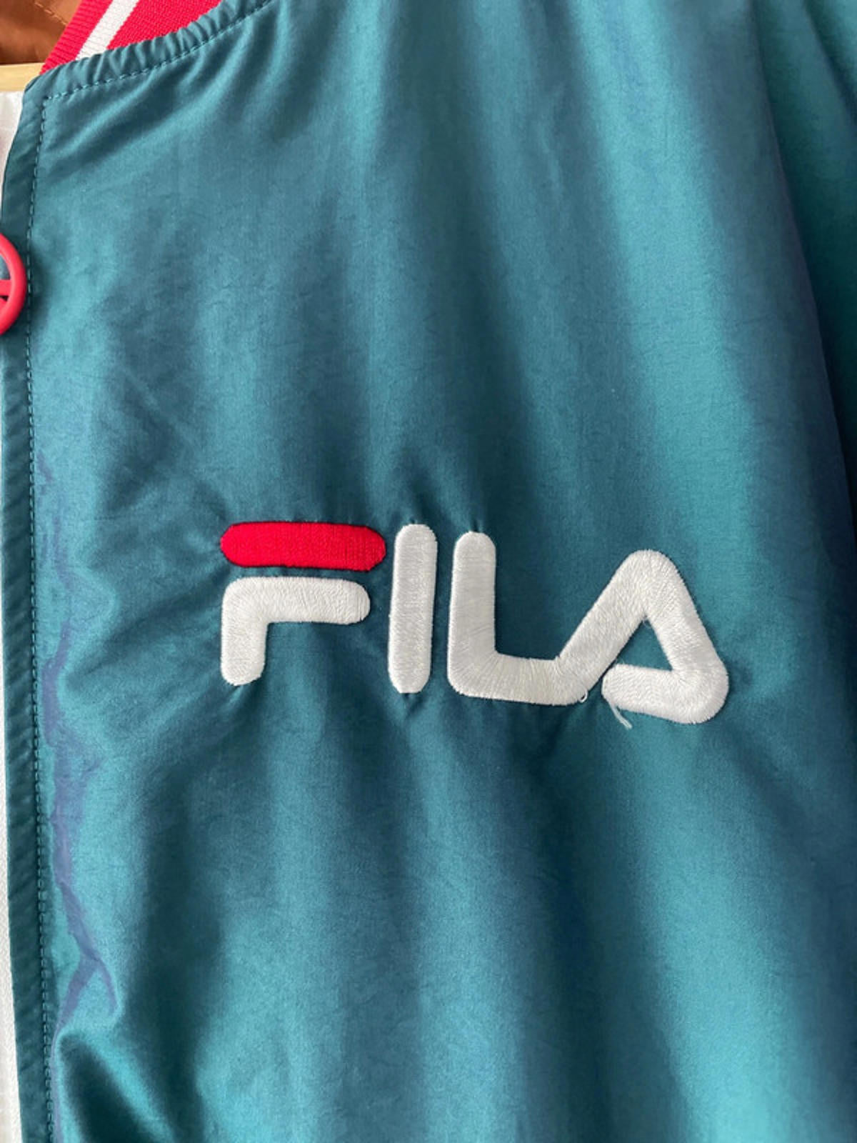 Men’s Fila Limited Edition Oversized Embroidered Sklyer Bomber Jacket - Small - 2059