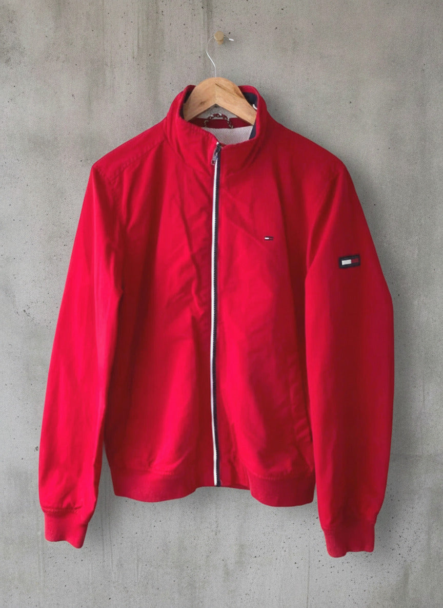 Men’s Tommy Hilfiger Classic Harrington Jacket Coat in Red - Small - 2287