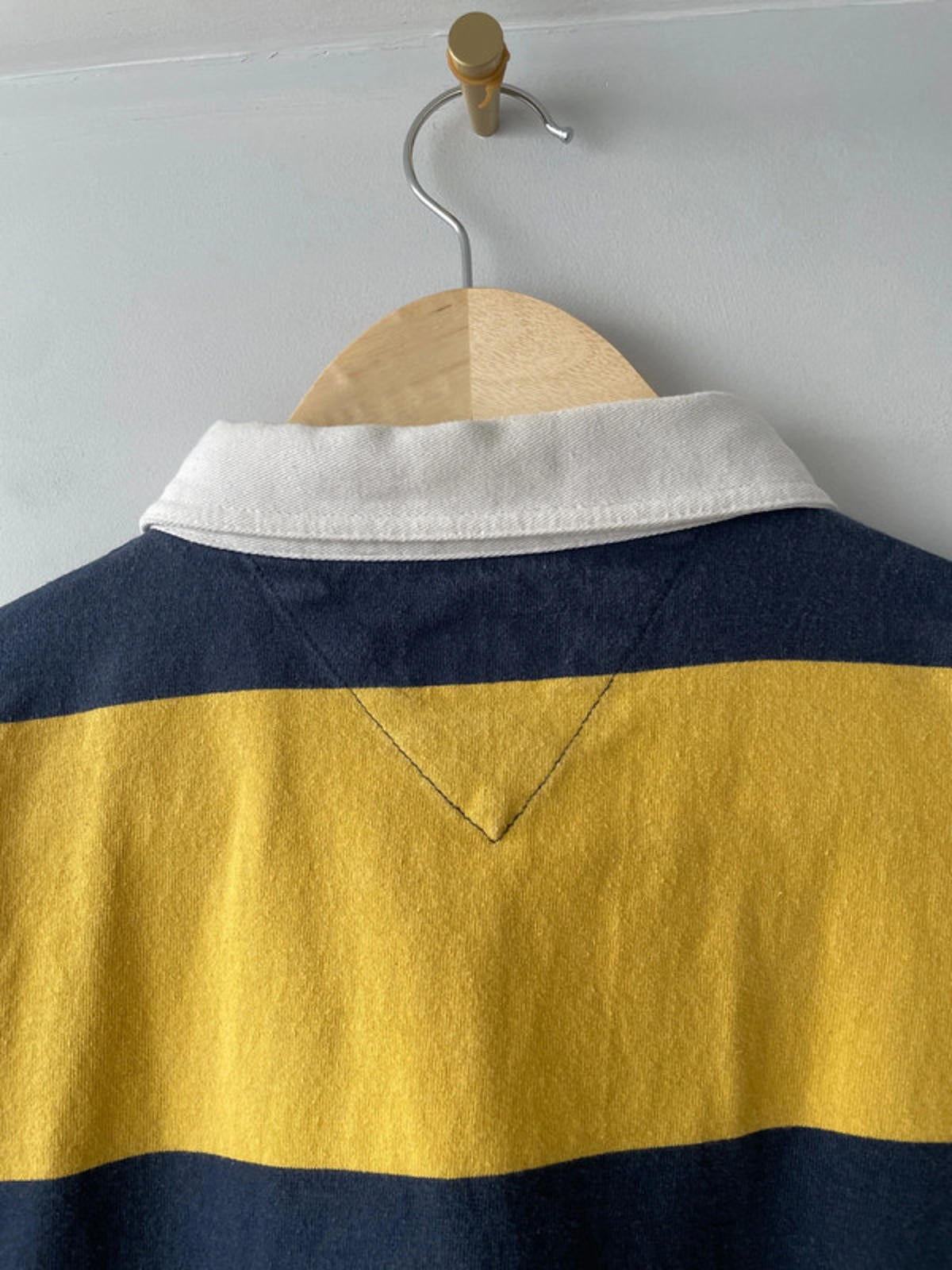 Women's Tommy Hilfiger Stripped Rugby Polo Shirt Top - Large - 2107