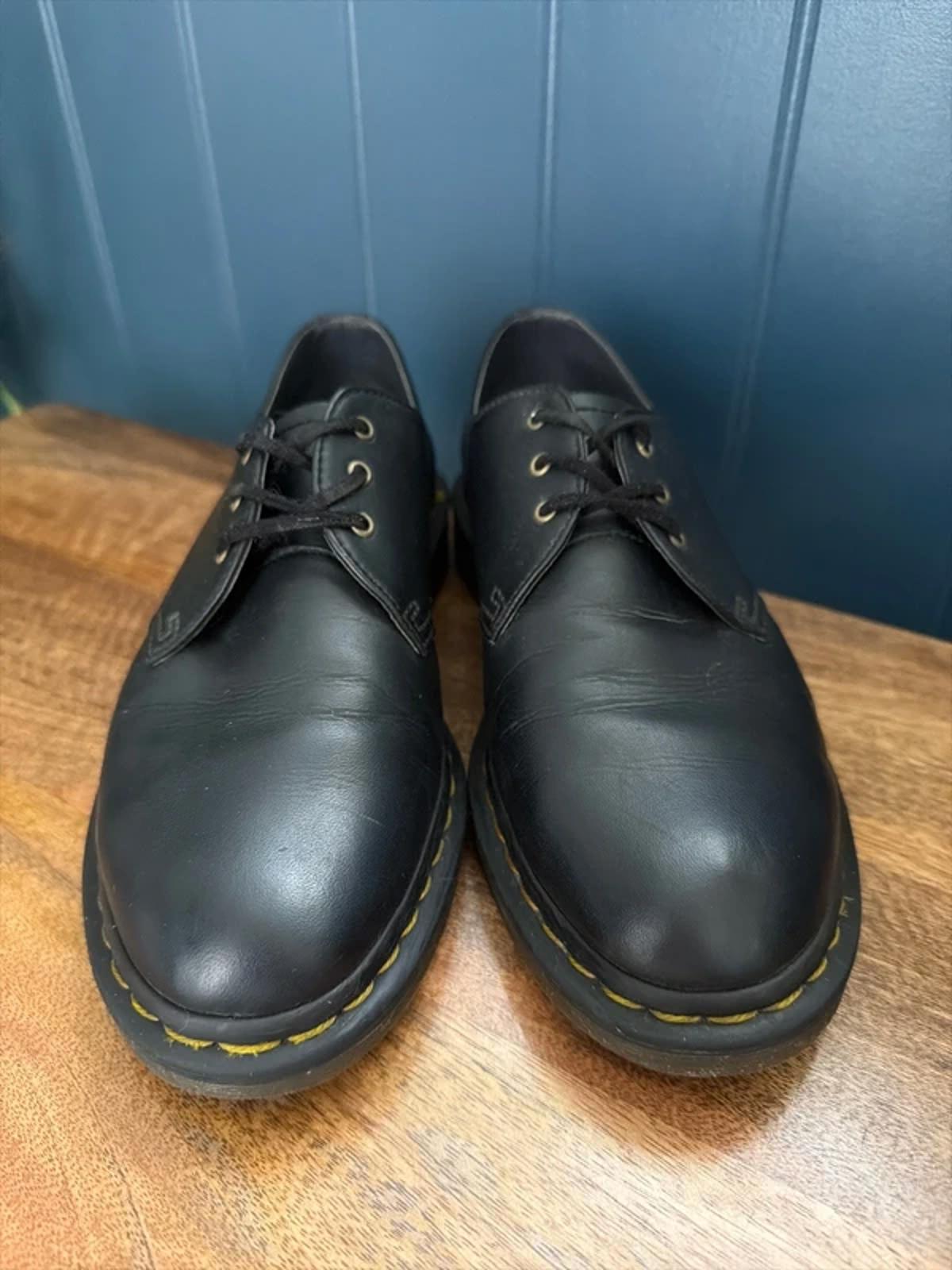 Women’s Dr Martens Vegan Upper Chunky Sole Derby Shoes In Black - Uk6 - 3285