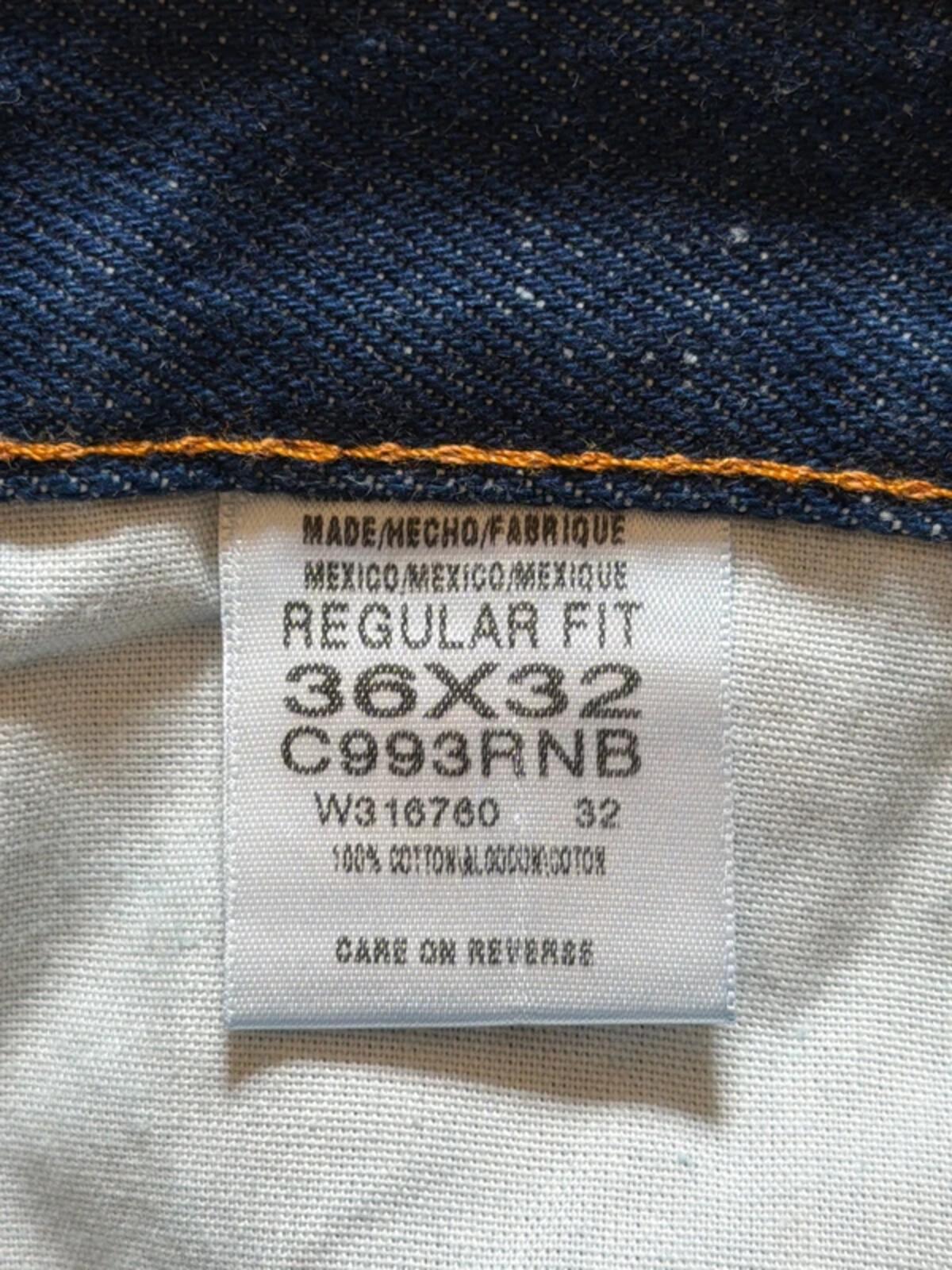 Men’s Dickies Baggy Fit Jeans In Navy Blue - W36/L32 - 3375