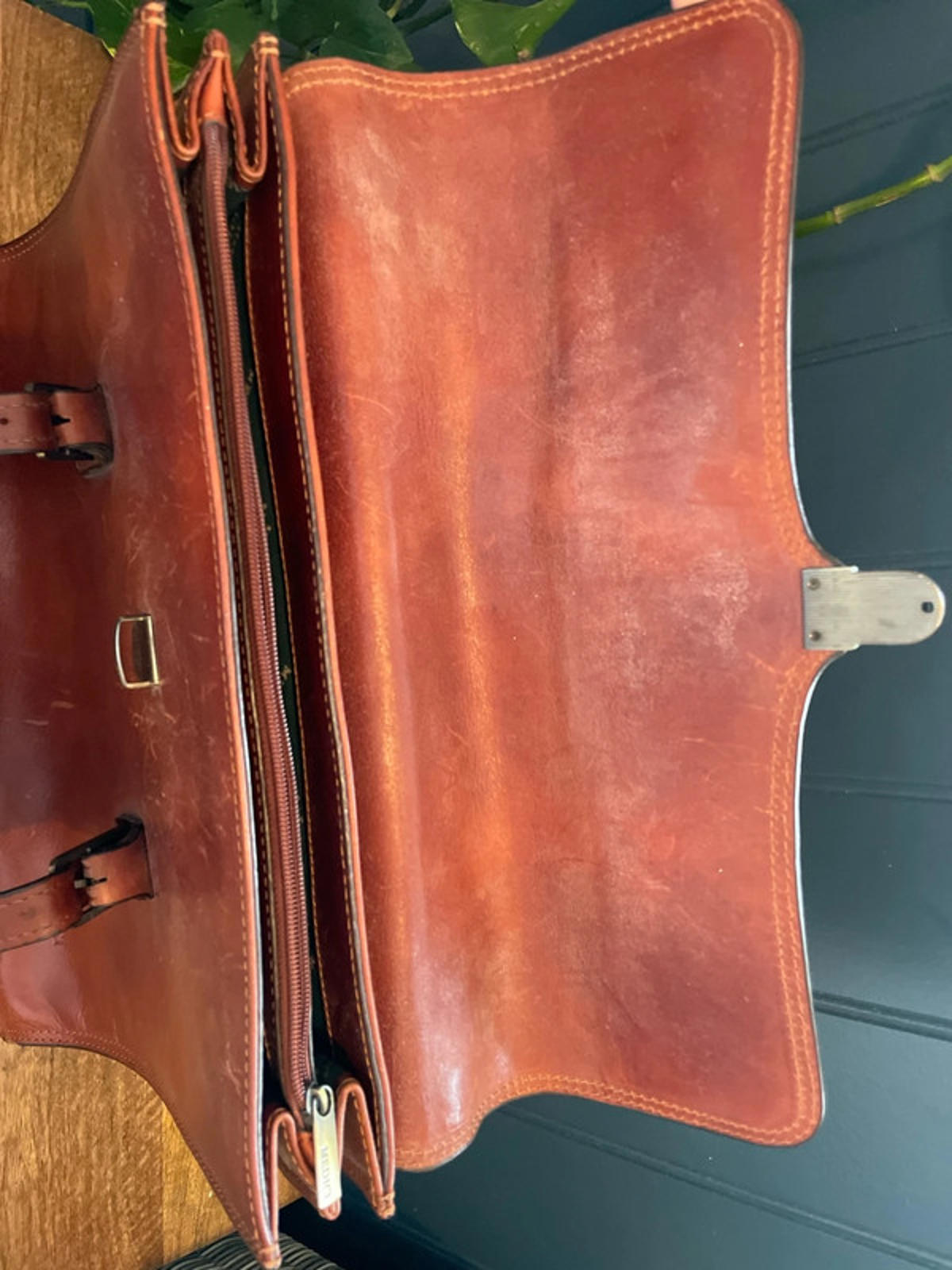 Men’s Medici Vintage Made In Italy Leather Bag Holdall In Brown - 2730
