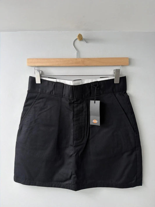 Women’s Dickies mini work skirt with pockets in black - W26 - 3439
