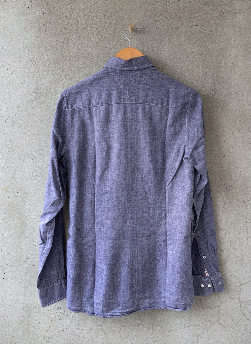 Men’s Tommy Hilfiger Premium Linen Shirt In Navy - XSmall - 1646