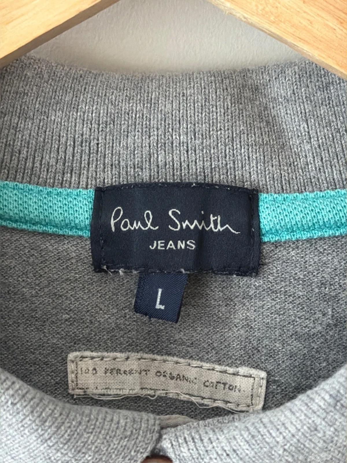 Men’s Paul Smith Slim Fit Premium Polo Top In Grey - Large - 3206