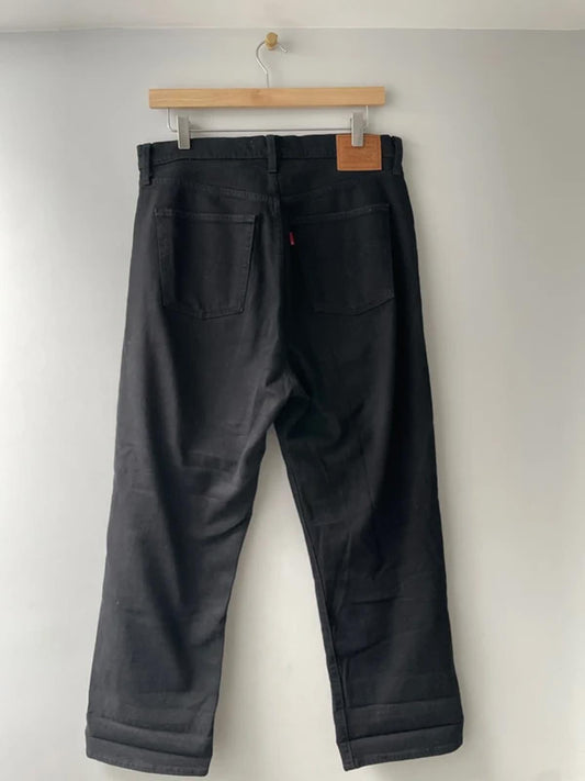 Women’s Levi’s High Waisted Ribcage Straight Fit Jeans In Black - W31/L27 - 2977