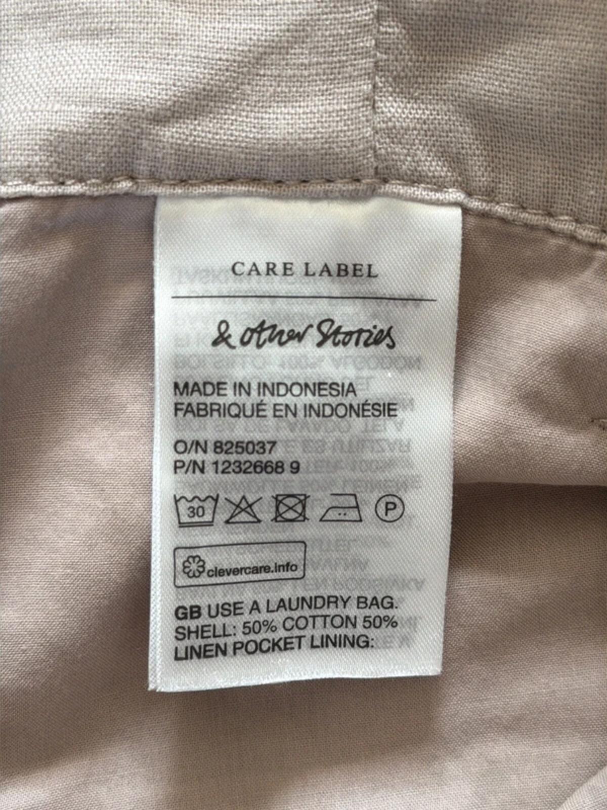 Women’s & Other Stories Linen Tie Front Style Shorts In Beige - Uk6