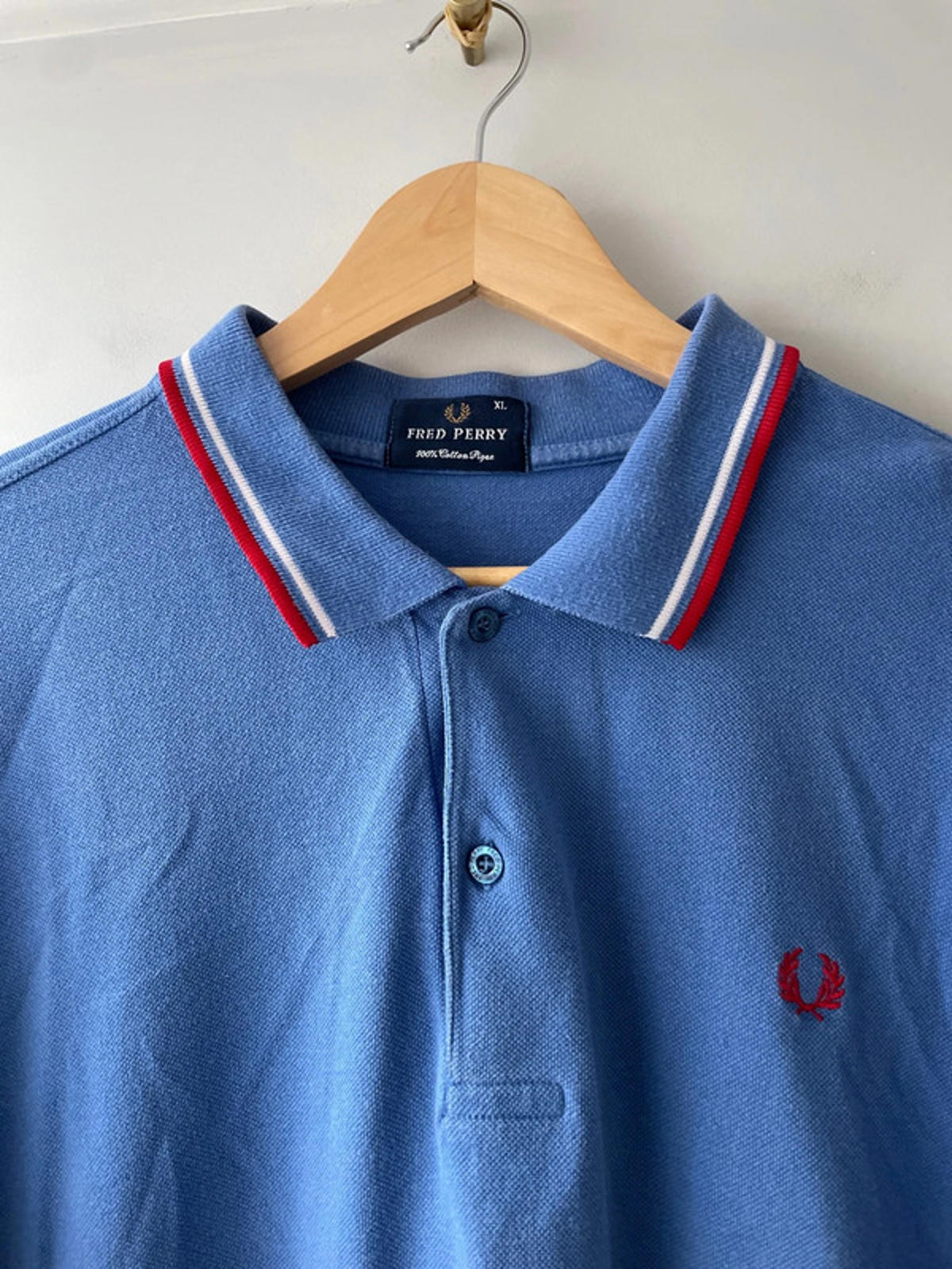 Men’s Fred Perry Short Sleeve Classic Polo Shirt In Blue - XLarge - 2882