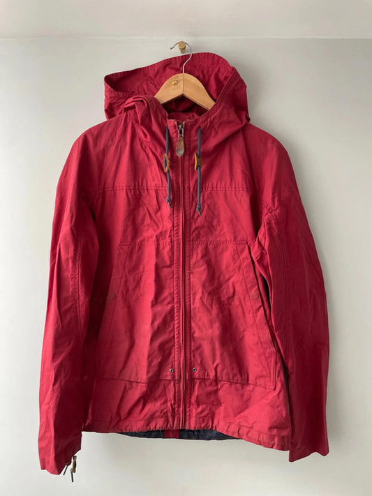 Men’s Pretty Green Hooded Parka Jacket Coat In Red - Medium - 2272