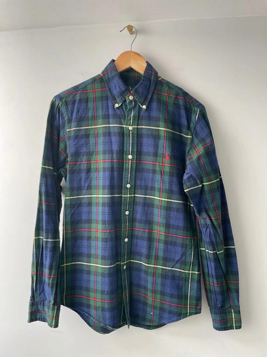 Men’s Ralph Lauren Button Down Oxford Long Sleeve Check Shirt - Small - 1544