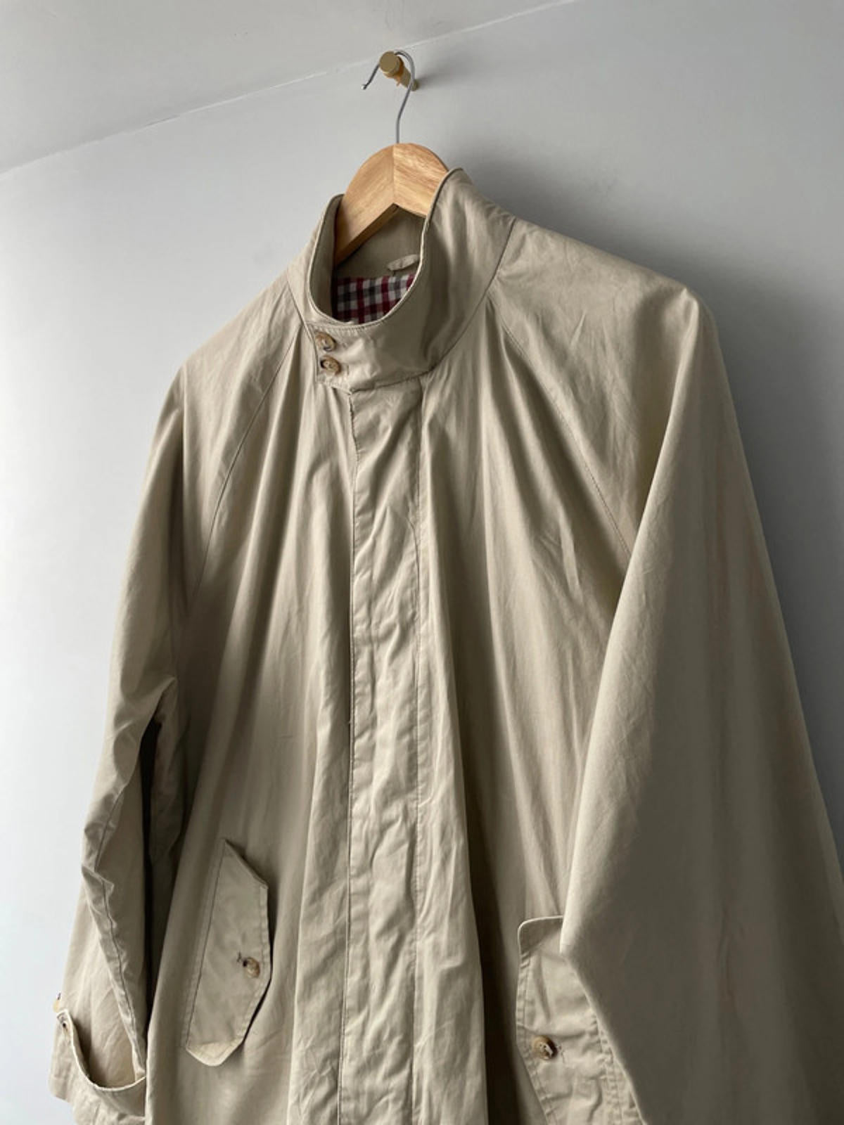 Men’s Ben Sherman Classic Mac Coat Jacket In Beige - XLarge - 2236