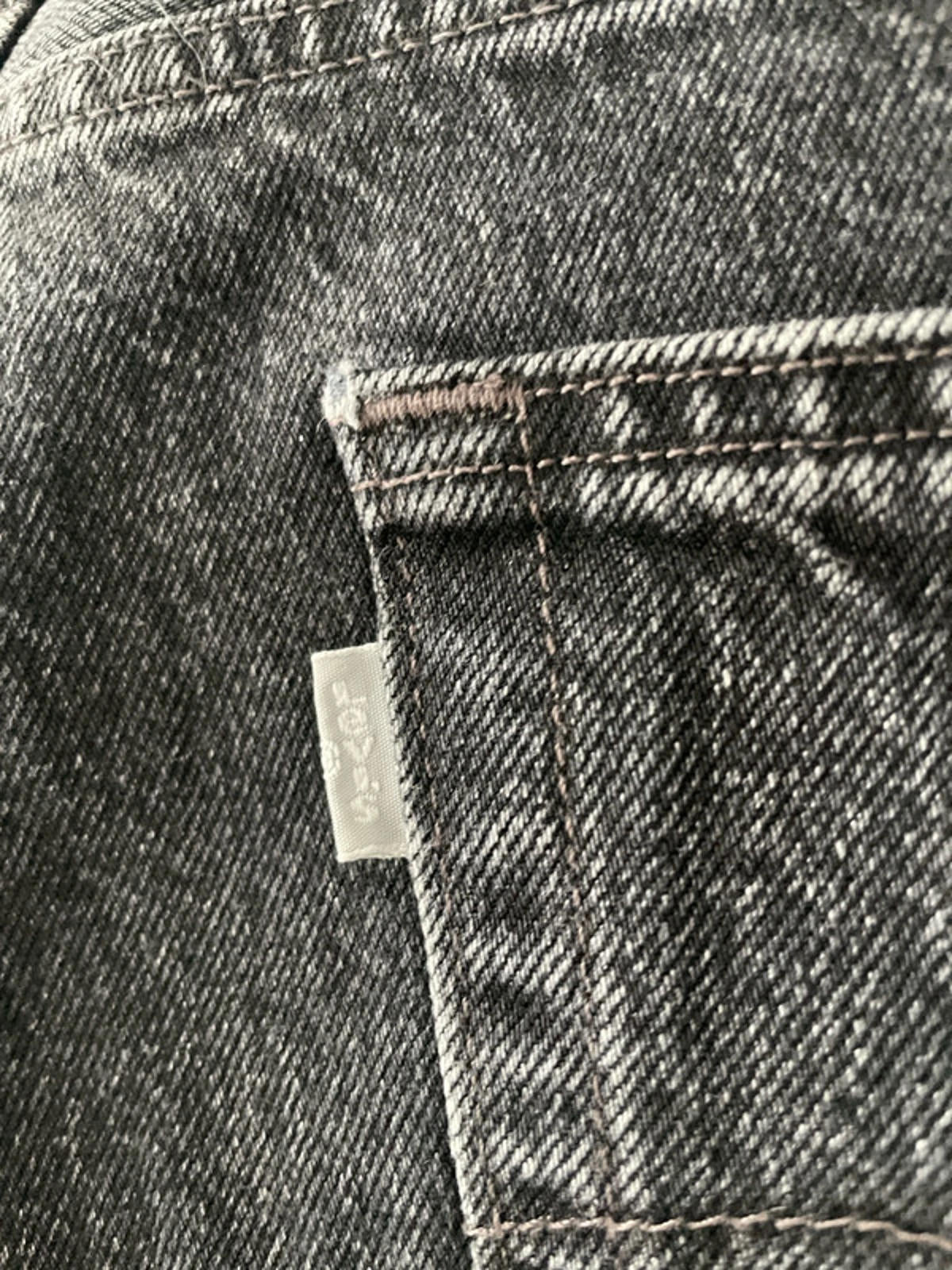 Men’s Levi’s Limited Edition Silver Tab Straight Fit Washed Jeans In Black - W32/L32 - 2528