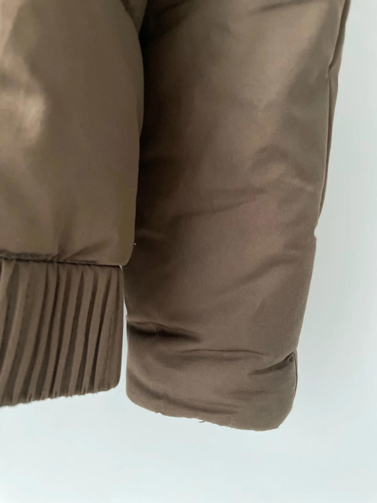 Men’s Zara Hooded Padded Puffer Jacket In Brown - Small - 2495