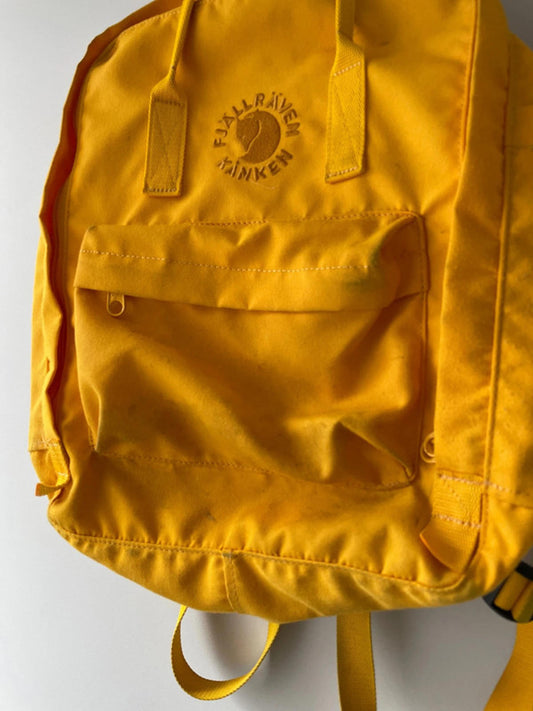 Unisex Fjallraven Kanken Rucksack Backpack In Yellow - 1941