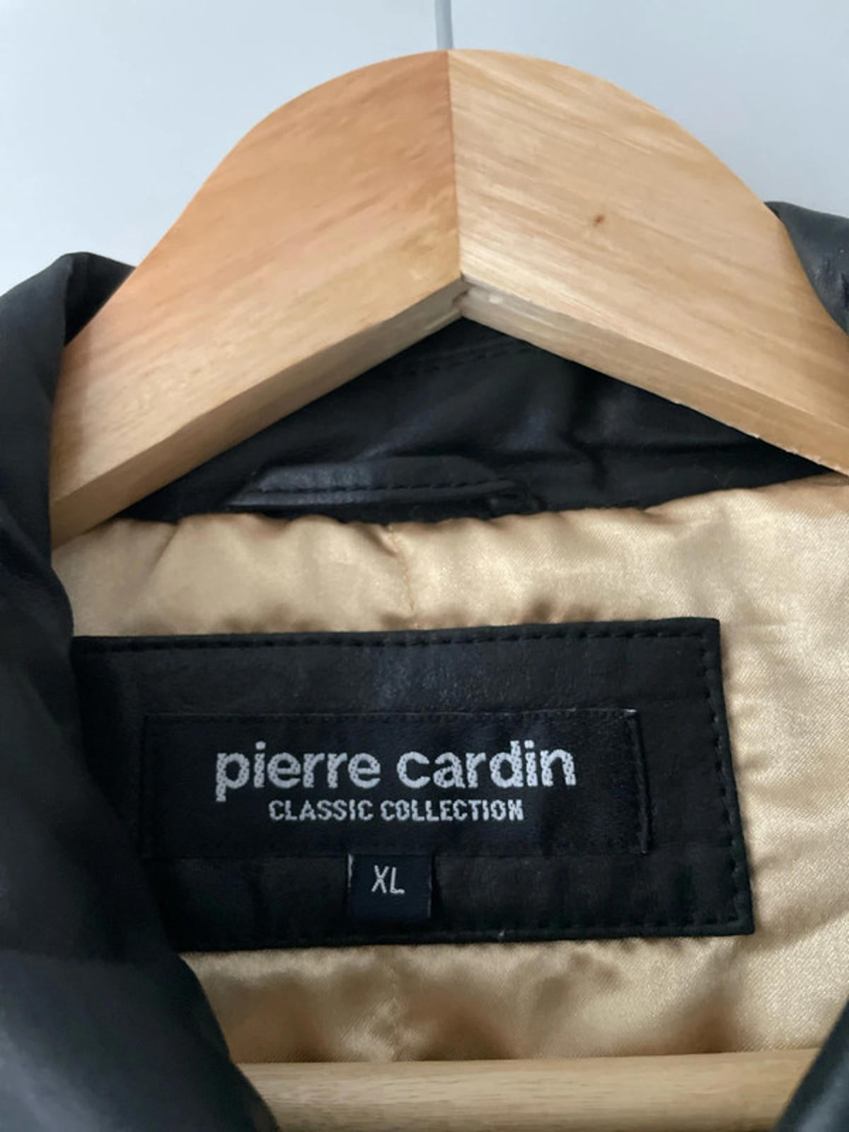 Men’s Pierre Cardin Premium Soft Leather Harrington Jacket In Black - XLarge - 2552