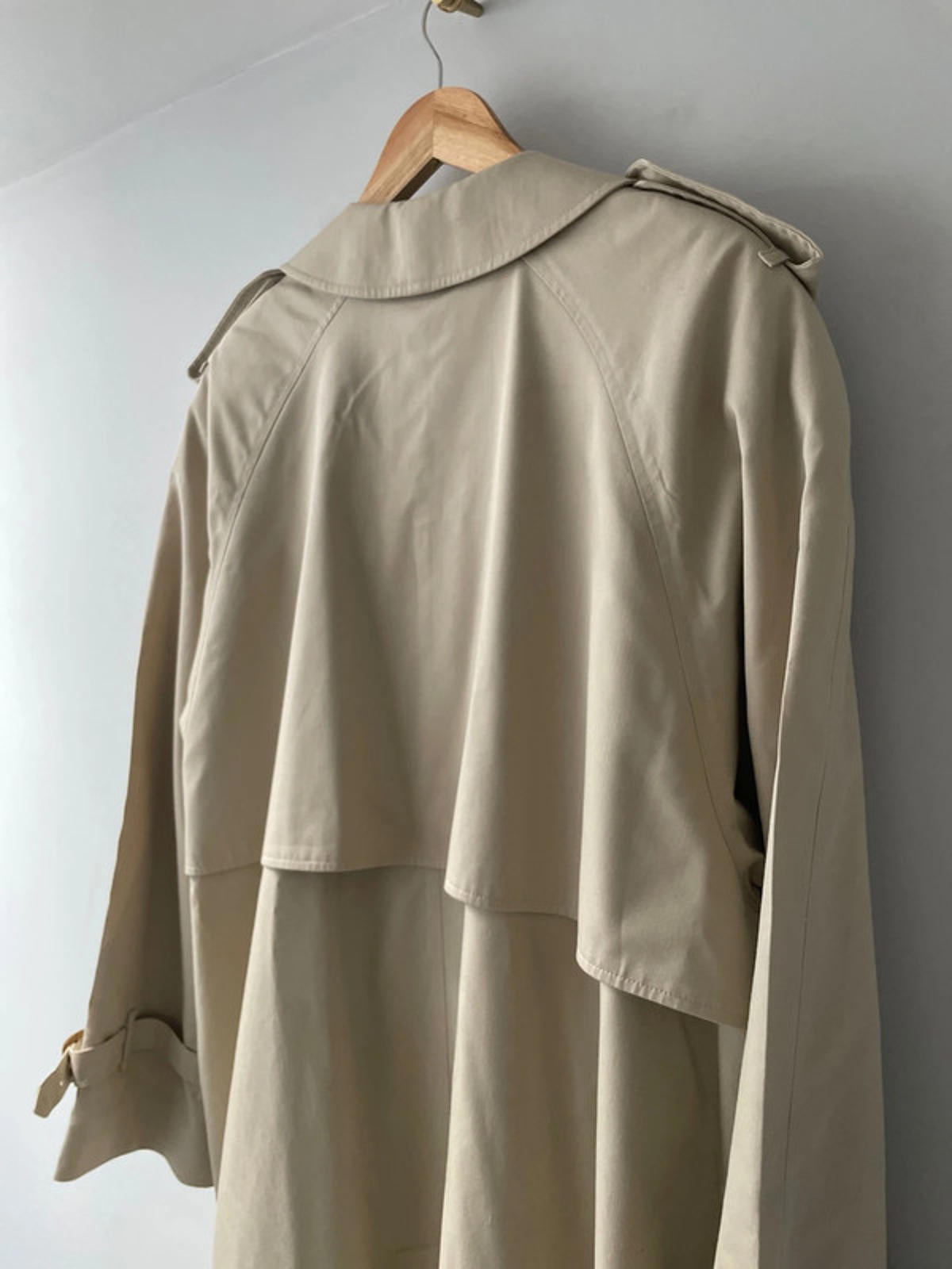Women's Burberry Longline Mac Trench Coat In Beige - Xlarge - 2468