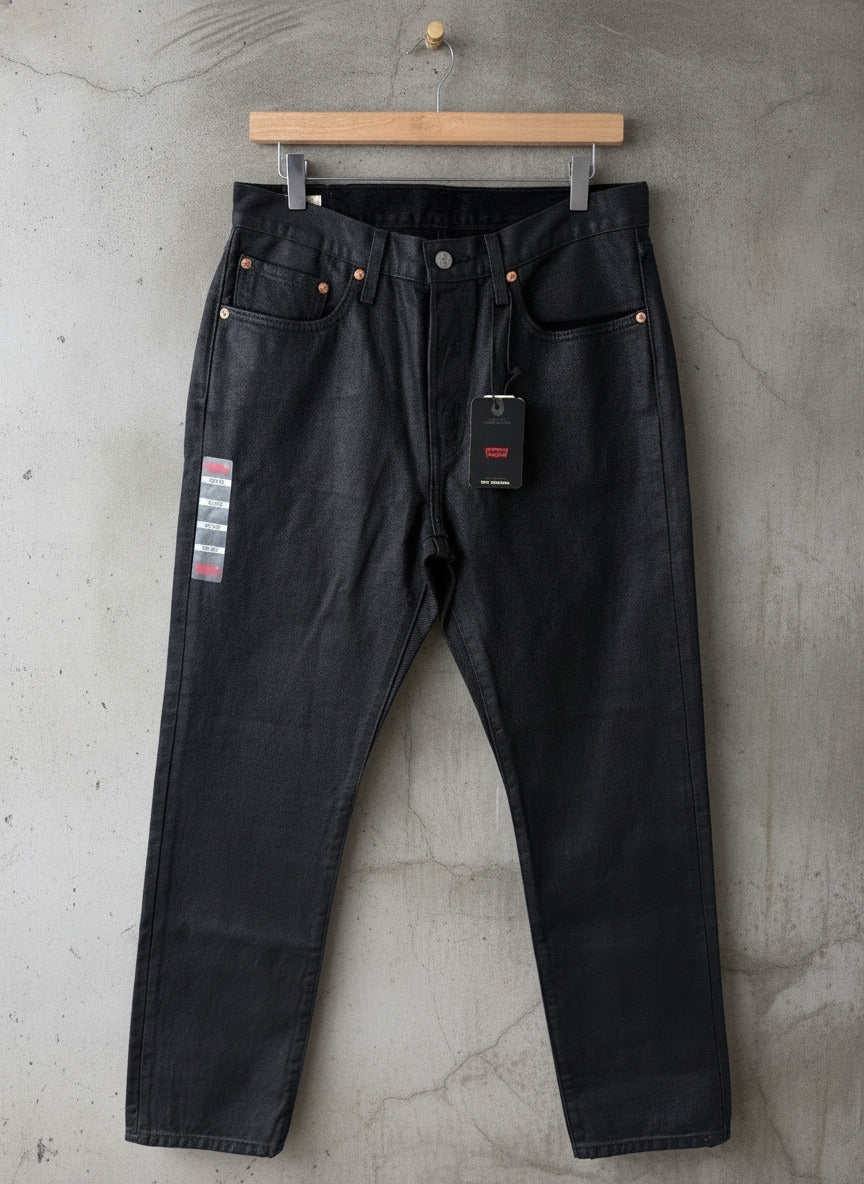 Women’s Levi's 501 Wax Coated Straight Leg Jeans In Black - W30/L30 - 3743