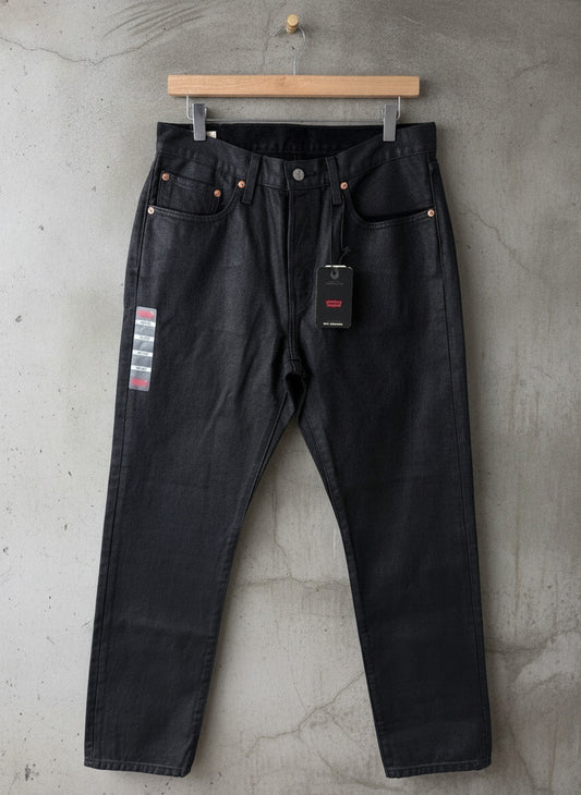 Women’s Levi's 501 Wax Coated Straight Leg Jeans In Black - W30/L30 - 3743