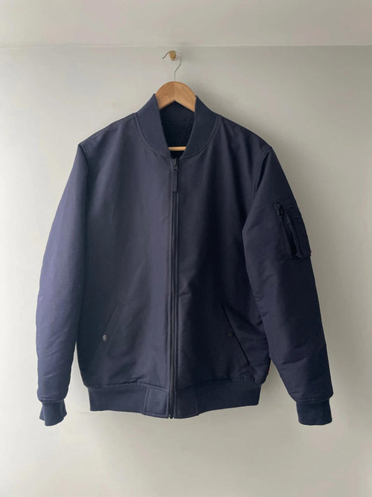 Men’s Levi’s Bomber Jacket With Fleece Lining In Navy - Medium- 2375